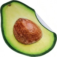 1入組酪梨造型毯,舒適裝飾性禮物毯,適用於客廳、沙發和臥室全年使用 - 印花款 - 查看 2