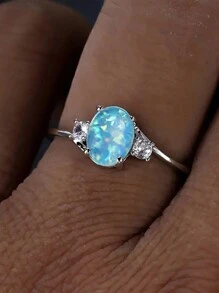 Nhẫn trẻ em - Màu xanh lam - Xem 3