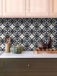 6 piezas Azulejos de pared 20*20cm autoadhesivo cocina - Multicolor - Ver 5