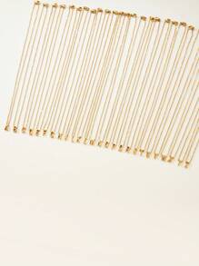 1條英文字母吊墜項鍊,女士、女孩用的簡約珠寶 - 金色 - 查看 3