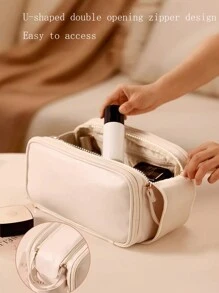 Women's Large Capacity Portable Travel Toiletry Bag For Makeup And Bathroom Essentials Makeup Brushes Storage Makeup Bag Makeup Bags Makeup Organizer Make Up Organizer Makeup Storage