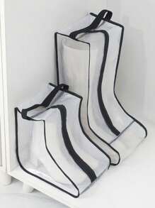 1/2/4 peças de sacos de armazenamento de botas, sacos de pó de sapatos de viagem para botas altas, sacos organizadores de botas para casa com janela transparente para proteção contra poeira
