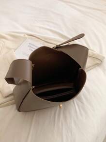 New Style Large Capacity Solid Color Tote Bag For Women, All Seasons, Suitable For Casual And Office Commute, Could Be Worn As A Shoulder Or Crossbody Bag, Office Bag & Business Casual Bag For Women, Perfect For Office, Business And Work