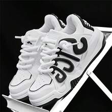 Nam Linh hoạt Hợp thời Thoải mái Giải trí Giày thể thao - Đen và trắng - Xem 4