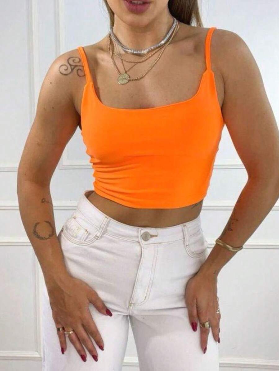 Women Tank Tops & Camis - Naranja - Ver 1
