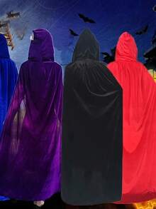 1 Capa Para Disfraz De Mago, Príncipe O Rey - Morado - Ver 4