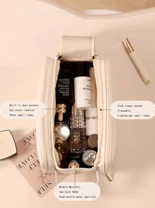 Women's Large Capacity Portable Travel Toiletry Bag For Makeup And Bathroom Essentials Makeup Brushes Storage Makeup Bag Makeup Bags Makeup Organizer Make Up Organizer Makeup Storage