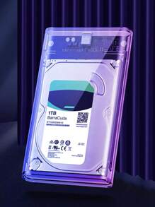 Case Hd Externo Notebook Transparente Sata Usb 3.0 - Transparente - Visão 2