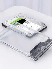 Case Hd Externo Notebook Transparente Sata Usb 3.0 - Transparente - Visão 4