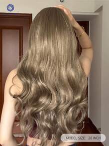 HAIRCUBE 28 英寸刘海，亚麻金色波浪发，优雅时尚，派对必备女神发型 - 亞麻金 - 查看 7