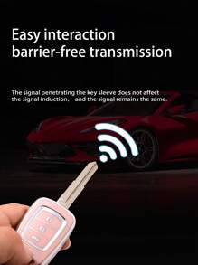 3 Cái/bộ TPU Mềm Vỏ Chìa Khóa Ô Tô + Dây Đeo Móc Khóa + Tua Vít, Thích Hợp Cho Lưỡi Thẳng Chìa Khóa Xe Ô Tô - Nhiều màu - Xem 7