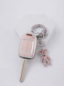 3 Cái/bộ TPU Mềm Vỏ Chìa Khóa Ô Tô + Dây Đeo Móc Khóa + Tua Vít, Thích Hợp Cho Lưỡi Thẳng Chìa Khóa Xe Ô Tô - Nhiều màu - Xem 5