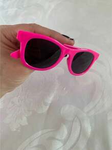 Kids Fashion Glasses - 玫紅色 - 查看 4