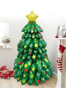 MECRLA 1 bộ bóng bay Giáng sinh hình cây thông Noel bóng bay tự làm thích hợp cho trang trí tiệc Giáng sinh và trang trí bóng bay năm mới - Nhiều màu - Xem 4