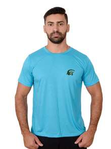 Men T-Shirts - 淺藍色 - 查看 1