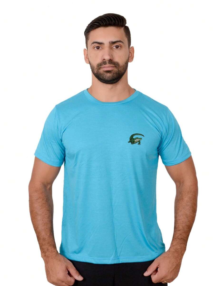 Men T-Shirts - 淺藍色 - 查看 1