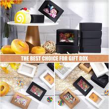 Caja De Regalo De Papel Kraft Rectangular Pequeña De 30 Piezas - Multicolor - Ver 6