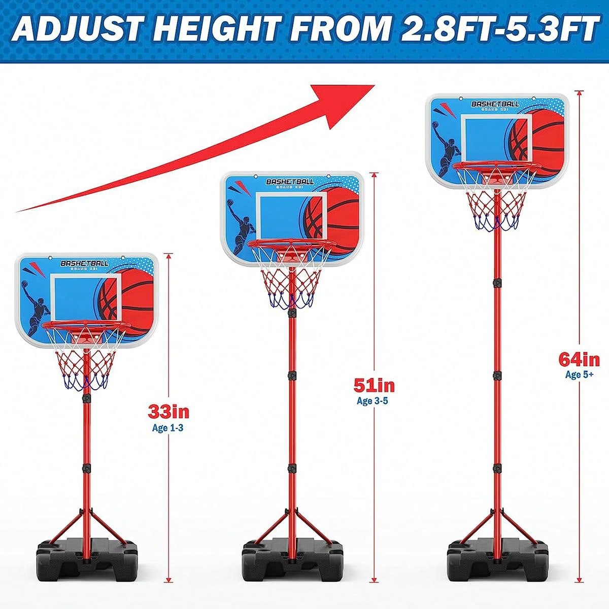 Basketball Hoop With Storage Rack And 4 Balls Set SHEIN USA