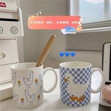 1pc Ceramic Duck Shaped Mug - cute duckling - View 3
