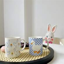 1pc Ceramic Duck Shaped Mug - cute duckling - View 4