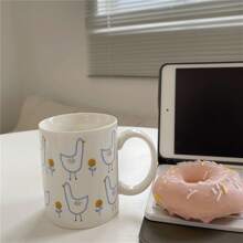 1pc Ceramic Duck Shaped Mug - cute duckling - View 1