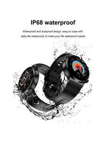 Lordwey E300 智能手錶追踪器血壓血氧血脂心電圖智能手錶 - 藍色 - 查看 7