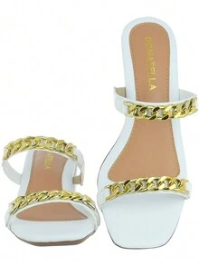 Women Heeled Sandals - trắng - Xem 4