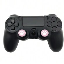 2 件硅胶操纵杆盖，猫爪设计控制器拇指握把保护套，适用于 PS3/360/ONE/SWITCH PRO - 彩色 - 查看 2