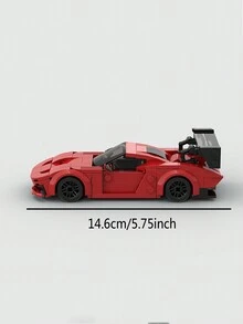 1件套賽車模型建築模組DIY益智玩具禮品 - 紅色 - 查看 4