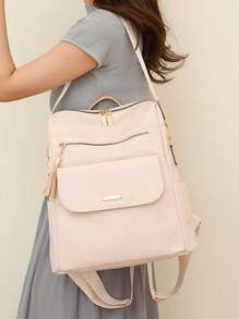 Fashionable Ladies' Travel Backpack With Tassel Pendant,Large Capacity,Anti-Theft DesignClassic,CasualFor Teen Girls Women College Students,Teacher,Rookies & White-Collar WorkersWork,Business,Commute,Outdoors,Travel,Outings,Shopping,Office,Vacation,School Backpack,Large Capacity,Portable,Laptop Compartment,For Teen Girls Women College Students,Boys And Men,College,Elementary School,Middle School,High School,Work,Business,Commute,Outdoors,Travel,Outings