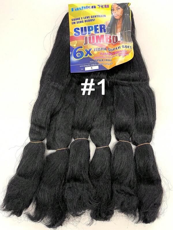 Cabelo Jumbo 6X 400G FIBRA SUPER SOFT Jumbo Box braid - FASHION YOU