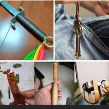 5碼(4.6米)長方形皮革帶DIY首飾製作 - 5碼(4.6米)6*2mm長方形 - 查看 4