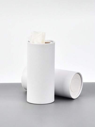 1/2/5/10pcs 6.3 英寸纯色圆柱形纸巾盒，家用创意纸巾架，适用于浴室、厨房、客厅、家居用品、桌子、家居装饰、家居组织和储存、房间装饰、卧室房间装饰、厨房配件、厨房工具、厨房组织者、旅行、假期、纸巾盒架、餐巾架、节日家庭聚会、厨房餐桌装饰适用于家庭厨房卧室客厅餐厅、家居装饰配件、装饰盒、女性婚礼礼物、夏季旅行节日必备品