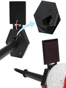 DRELLER 1入組雪人装饰灯適用於戶外山水小路花園草地裝飾,家庭派對室內節日禮物燈 - 紅白色 - 查看 5