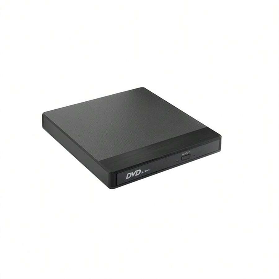 Type-c External Cd/dvd Rw Drive Dvd Burner Ultra Slim Portable Dvd Writer For Laptop/desktop/computer - Black - View 1