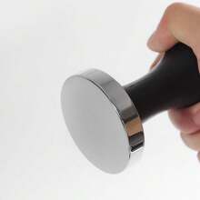 1PC 51/53/58MM Coffee Powder Hammer Tools Espresso Barista Tool With Wooden Handle Flat Base Powder Hammer For Perfect Pressing Essential Distributor For Coffee Durable Stylish. - Black - View 9