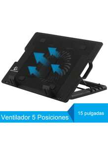 Ventilador Para Laptop Con Base Enfriadora Laptop Con 5 posiciones - Negro - Ver 1