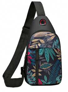 新款尼龙帆布包胸包女士运动单肩包韩版腰包时尚斜挎包休闲手机包 - 彩色 - 查看 4