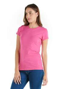 Playera Color Fiusha Cuello Redondo (ENVIO RAPIDO) - S - Ver 2