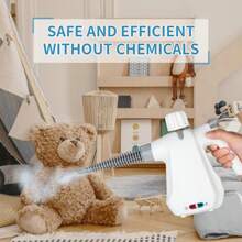 1pc Pressurized Steam Cleaner Handheld Multi-Surface Natural Steam Cleaner , Multi-Purpose Steamer for Home Use, Steamer for Cleaning Floor, Upholstery, Grout and Car,White - White - View 7