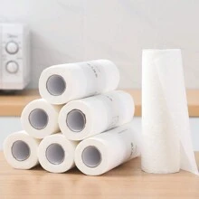 Toallas de papel desechables para cocina, 3 rollos (el embalaje se actualiza al azar) - Blanco - Ver 4
