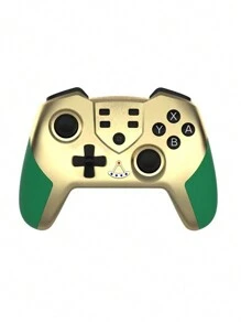 Wireless Gamepad With Wake-up Private Mode, Vibration, Macro Programming Function Compatible With Switch Pro - Gold - View 1