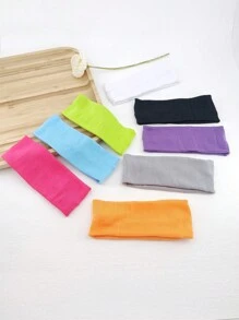 8pcs/pack Ladies' 6cm Headbands, Suitable For Daily Use - Multicolor - View 2