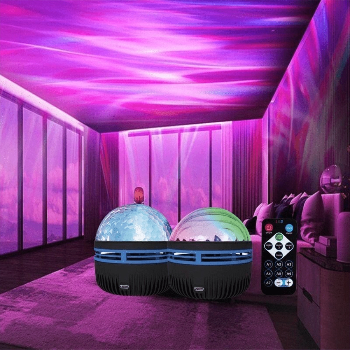 A USB projector lamp LED star projector lamp party atmosphere lamp