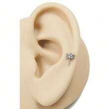 新款小紋蛇膜唇釘穿孔飾品,歐美風格,316不銹鋼,1對