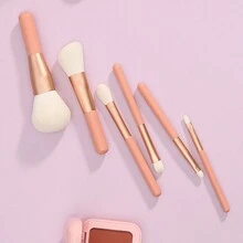 6pcs Pink Mini Makeup Brushes,Brush Set,Makeup Brush Kit,Make Up Brush Set,Make Up Set Complete,Makeup Brush Set,Complete Makeup Kit,Brush Kit,Brushes Makeup Set,Makeup Gift Set - Pink - View 7