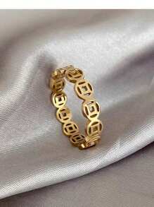 Fashionable And Creative Hollow Out Design Ring For Women Suitable For Daily And Festival Wear
