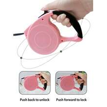 1 Miếng Đồng hồ tự động Đa chức năng Dây xích chó có thể thu vào , 4m Thú cưng Dây kéo - màu xanh lá - Xem 3