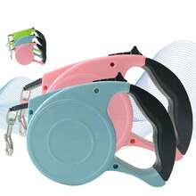 1 Miếng Đồng hồ tự động Đa chức năng Dây xích chó có thể thu vào , 4m Thú cưng Dây kéo - màu xanh lá - Xem 2