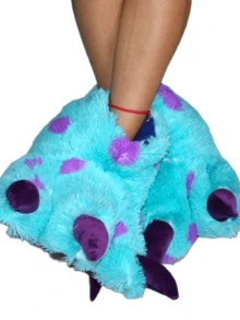 Pantuflas De Garra Azules Moustro Sullivan - Unitalla - Ver 10